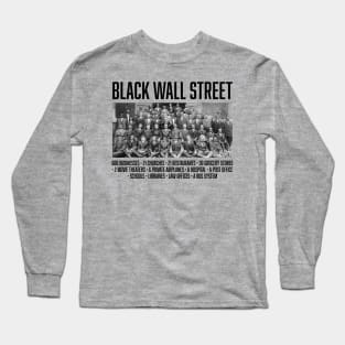 Black Wall Street Facts, Black History Long Sleeve T-Shirt